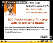 Oracle performance tuning